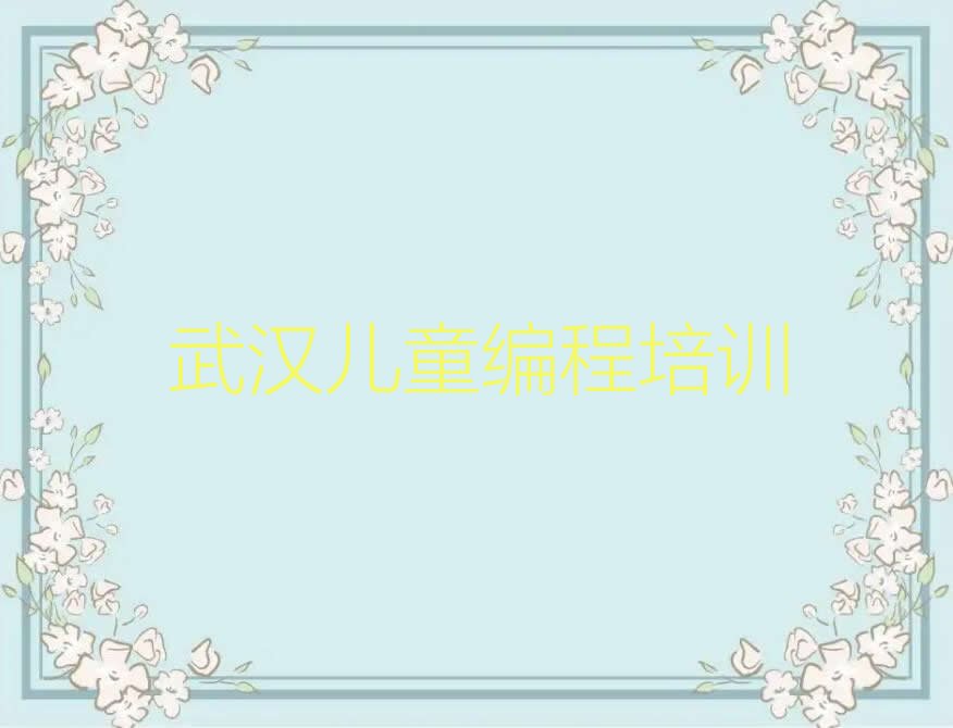 武汉少儿编程培训中心