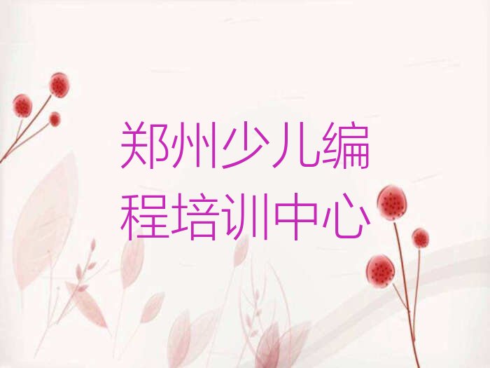 十大郑州上街区幼儿编程培训课程推荐排行榜