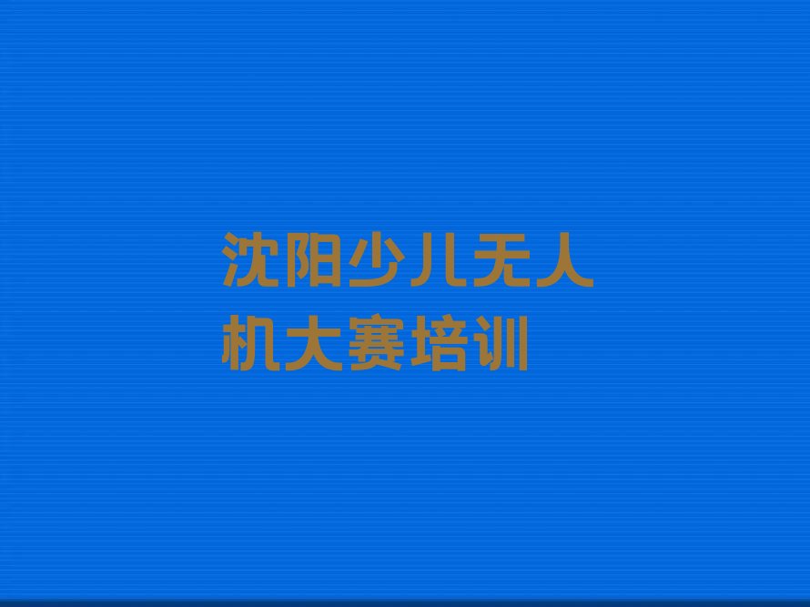 沈阳苏家屯区红菱街道少儿无人机大赛培训学校
