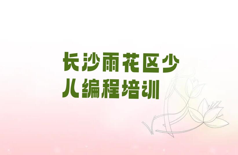 长沙雨花区少儿编程培训