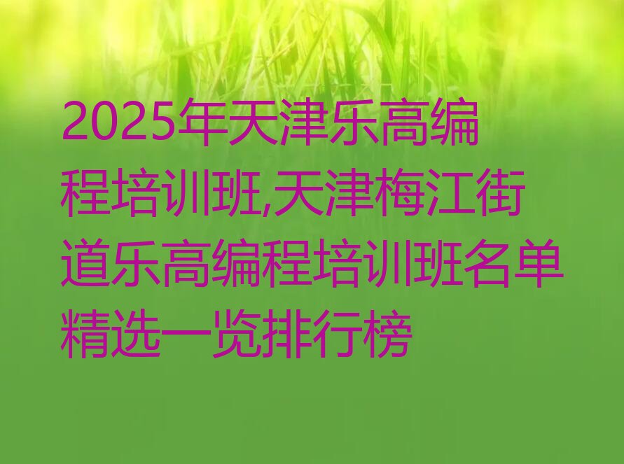 天津少儿编程培训