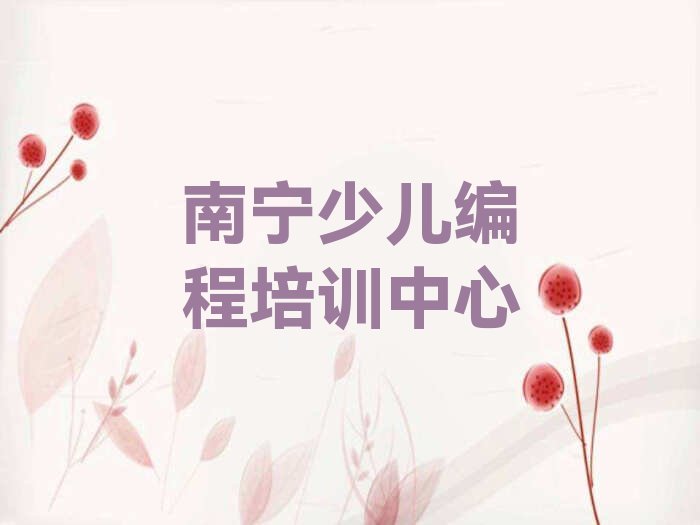 南宁少儿编程培训中心