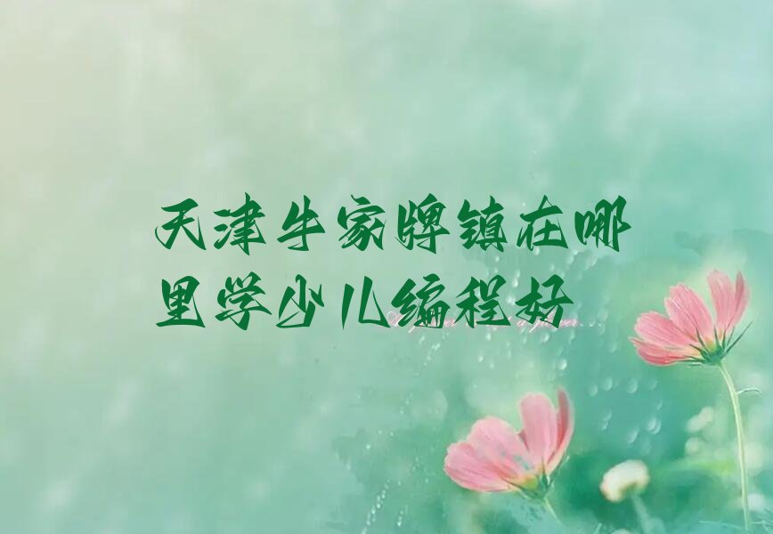 天津少儿编程培训学校
