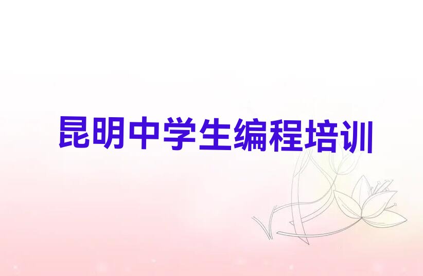 昆明盘龙区少儿编程培训班