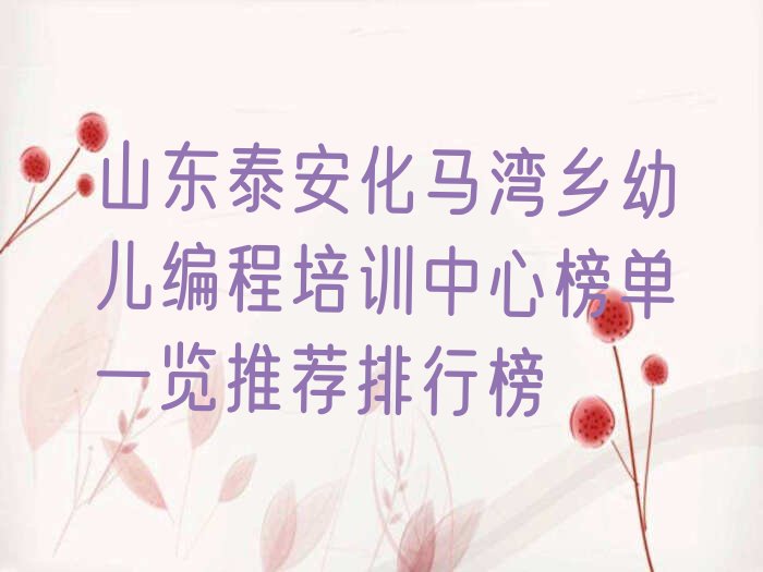 泰安岱岳区少儿编程培训