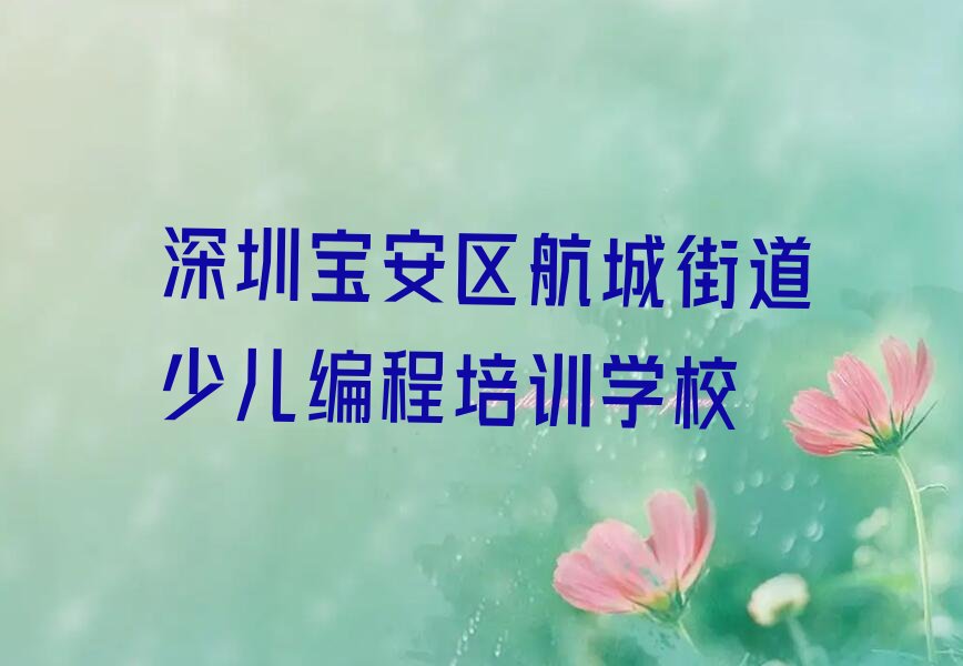 十大深圳幼儿编程排名前十的培训机构排行榜
