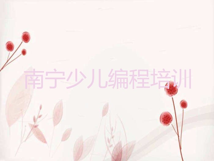 南宁少儿编程培训