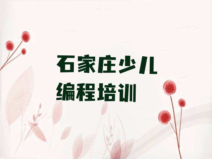 石家庄少儿编程培训