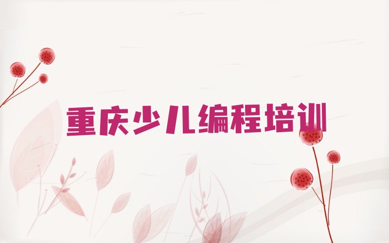 重庆南川区少儿编程培训班
