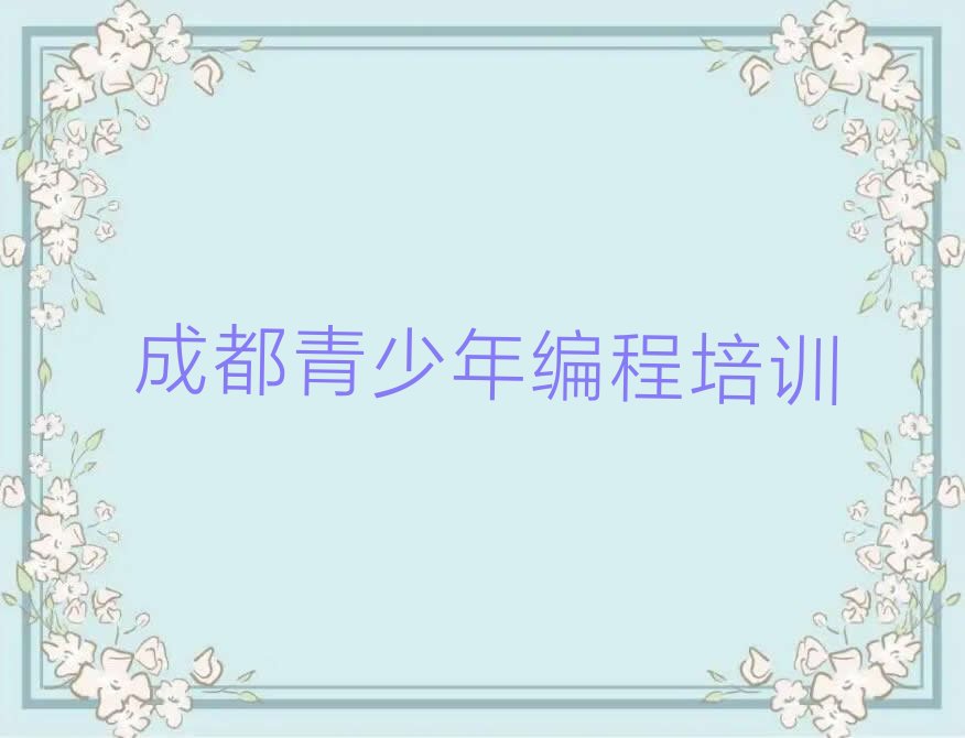 成都青少年编程培训学校