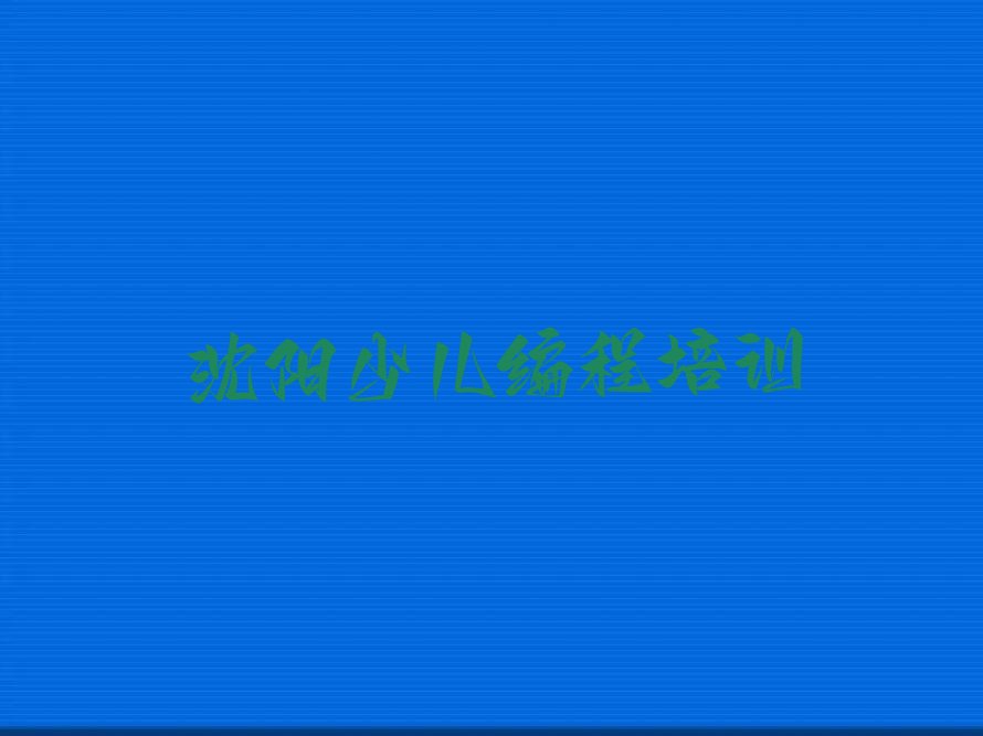 沈阳皇姑区黄河街道少儿编程培训学校