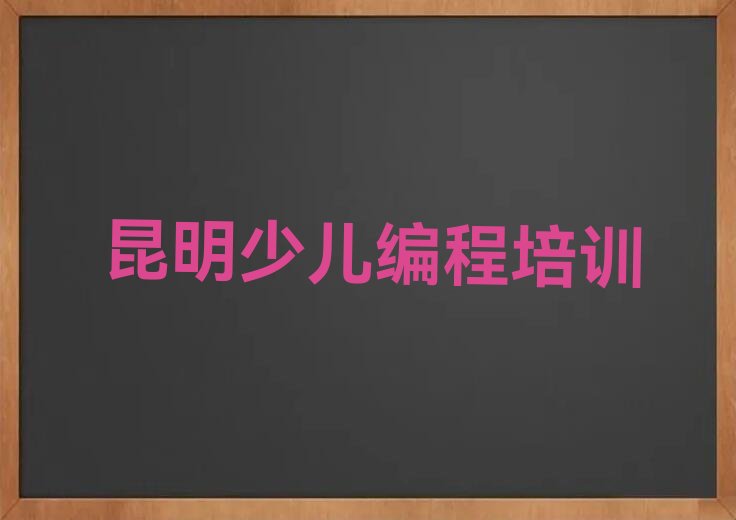 十大昆明西山区好的小孩编程培训班排行榜
