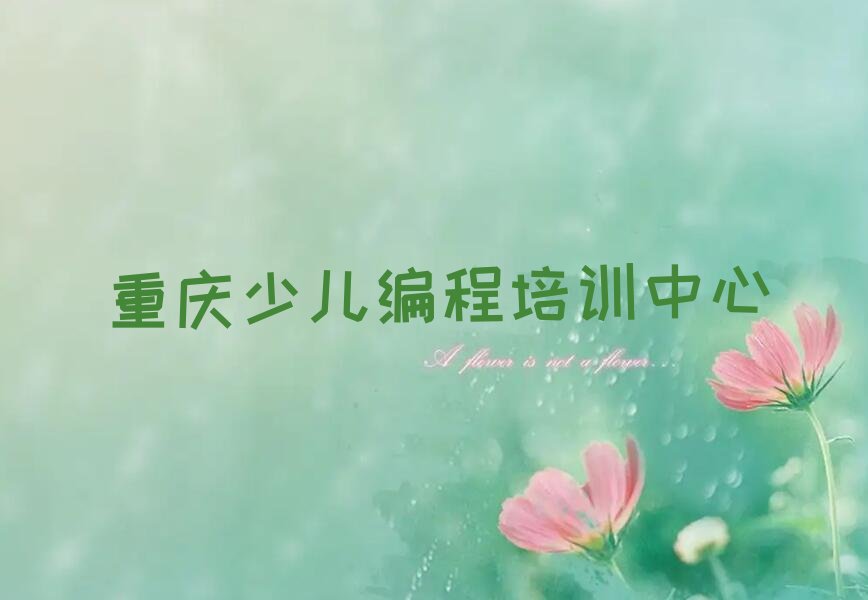 重庆少儿编程培训中心