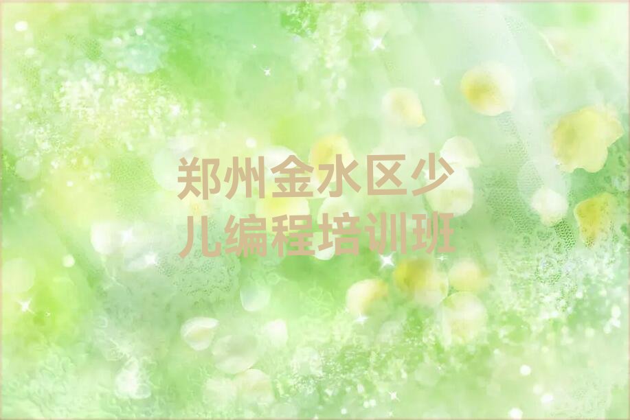 郑州金水区少儿编程培训班