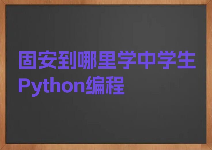 十大固安到哪里学中学生Python编程排行榜