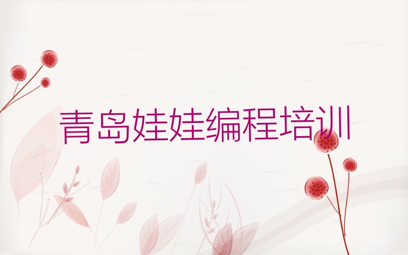 青岛崂山区少儿编程培训班