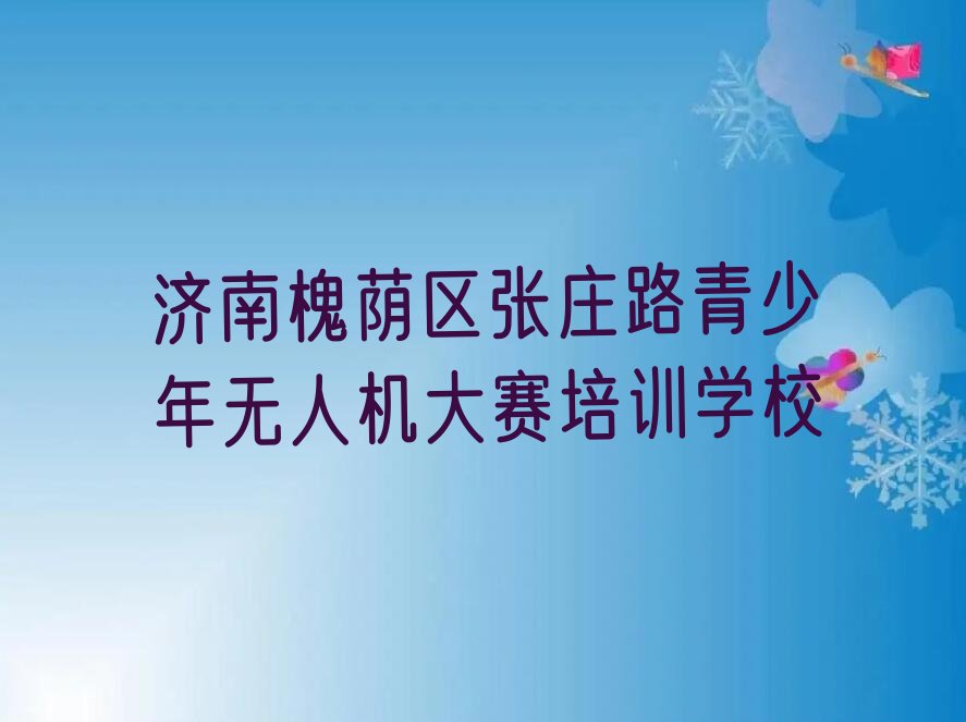 济南槐荫区张庄路青少年无人机大赛培训学校