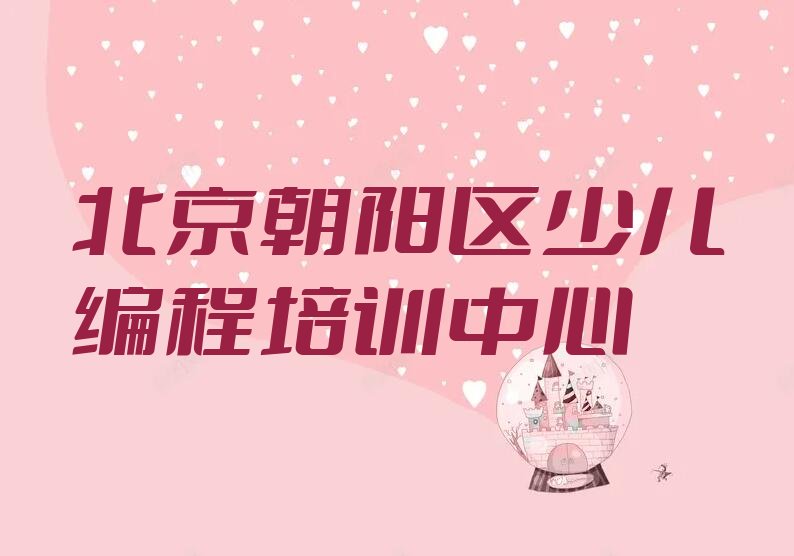 北京朝阳区少儿编程培训中心