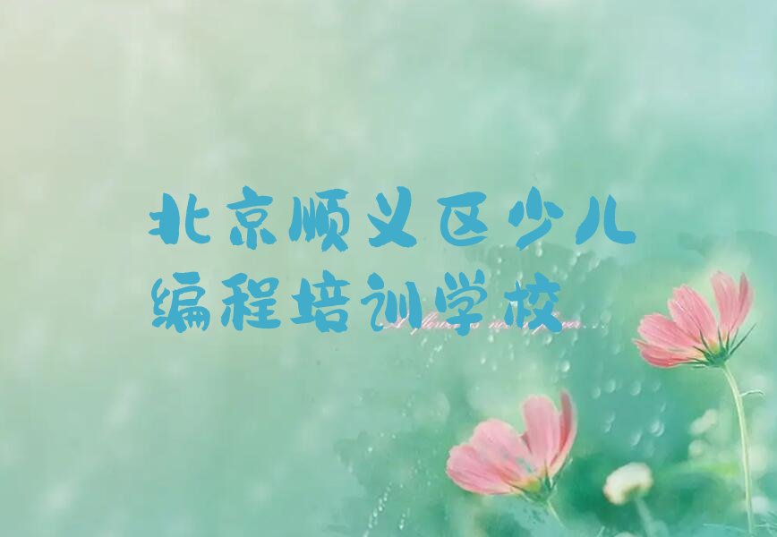 十大北京顺义区Python编程人工智能培训班费用哪个好排行榜