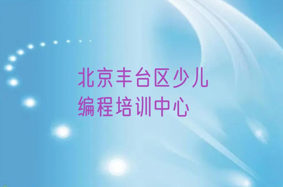 北京丰台区少儿编程培训中心