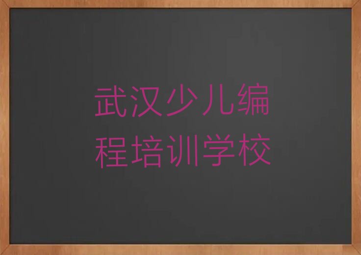 武汉少儿编程培训学校