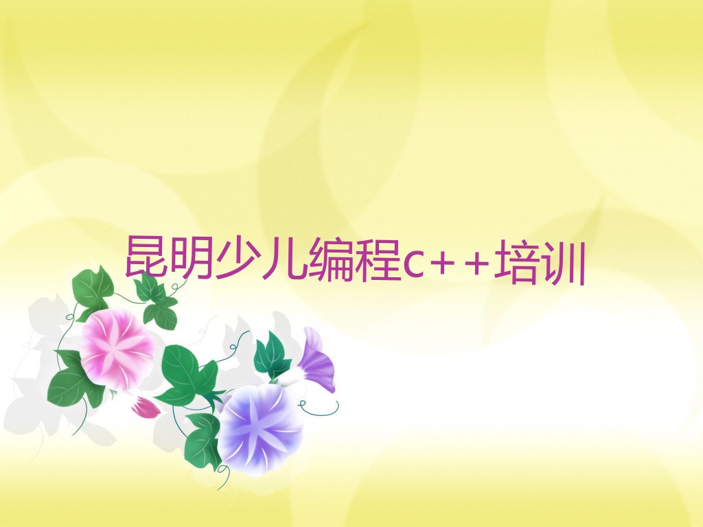 昆明呈贡区少儿编程培训中心