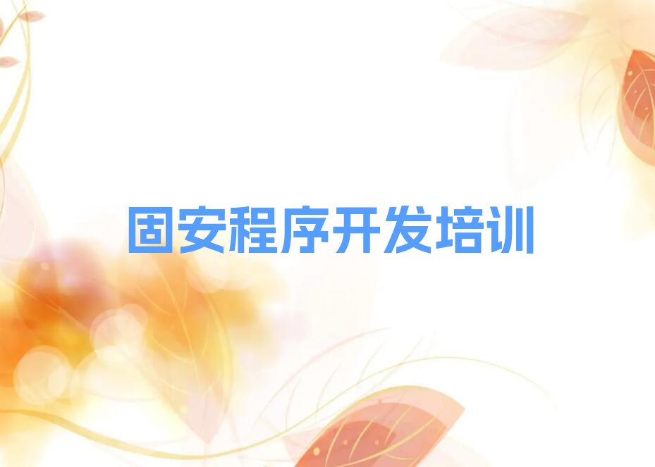 固安新洲区中学生Python编程培训学校
