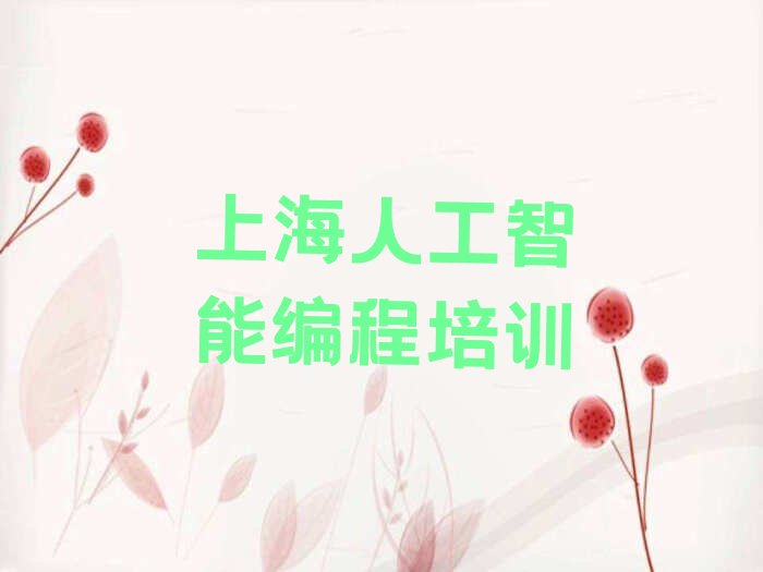 上海浦东新区上钢新村人工智能编程培训学校