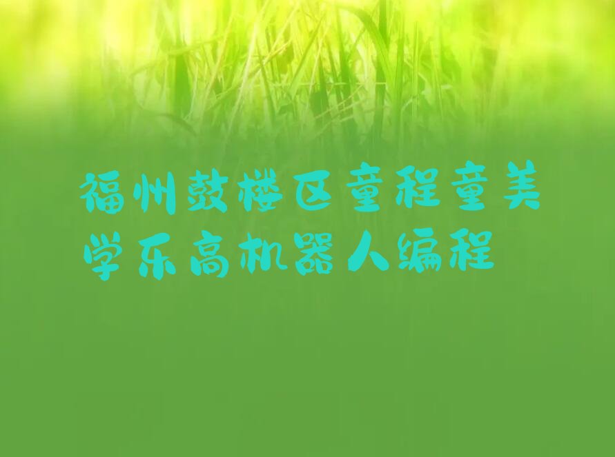 福州鼓楼区少儿编程培训