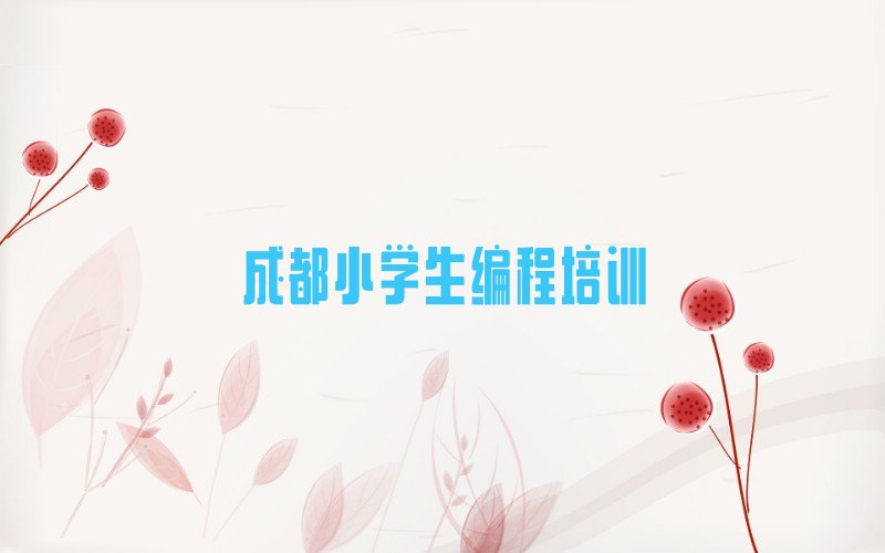成都龙泉驿区少儿编程培训