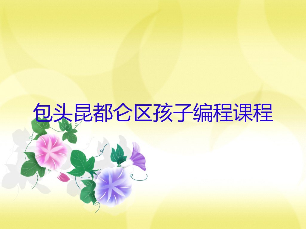 十大包头昆都仑区孩子编程课程排行榜