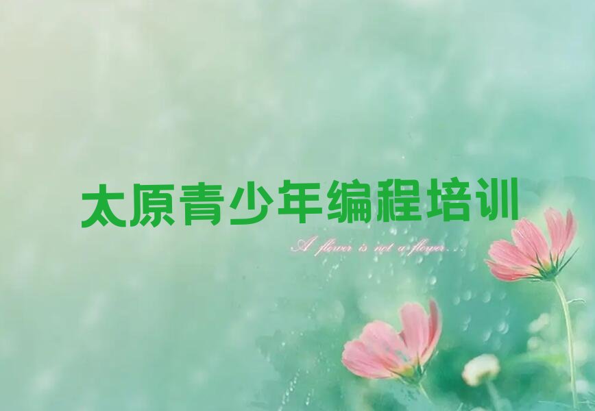 太原晋源区少儿编程培训