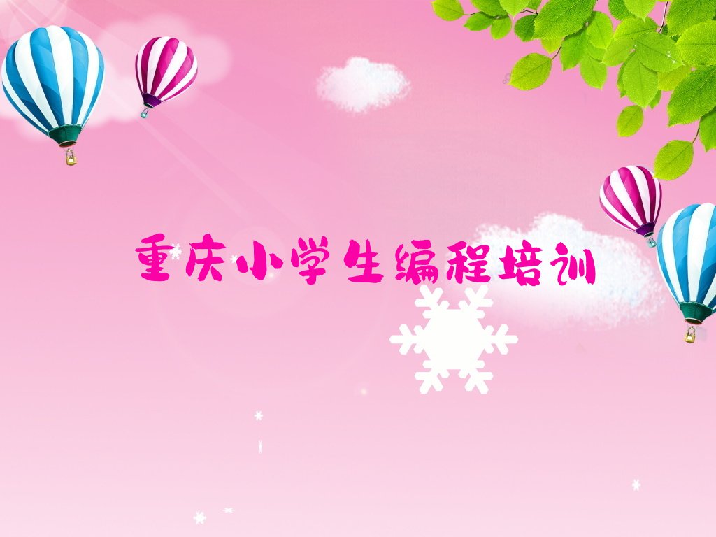 重庆少儿编程培训班