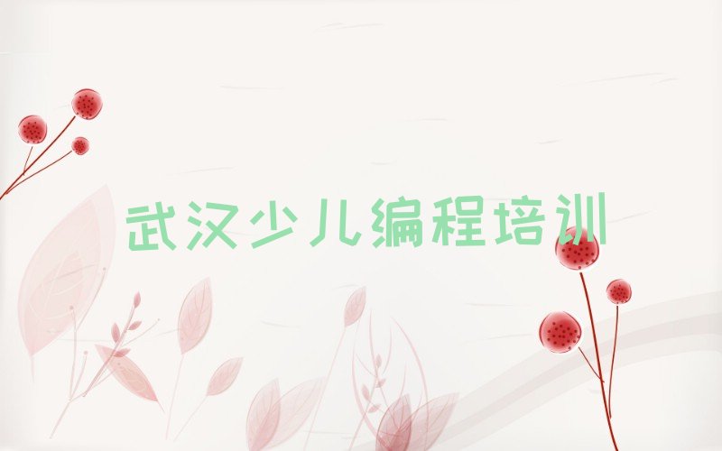 十大武汉学儿童编程的地方名单今日一览排行榜排行榜