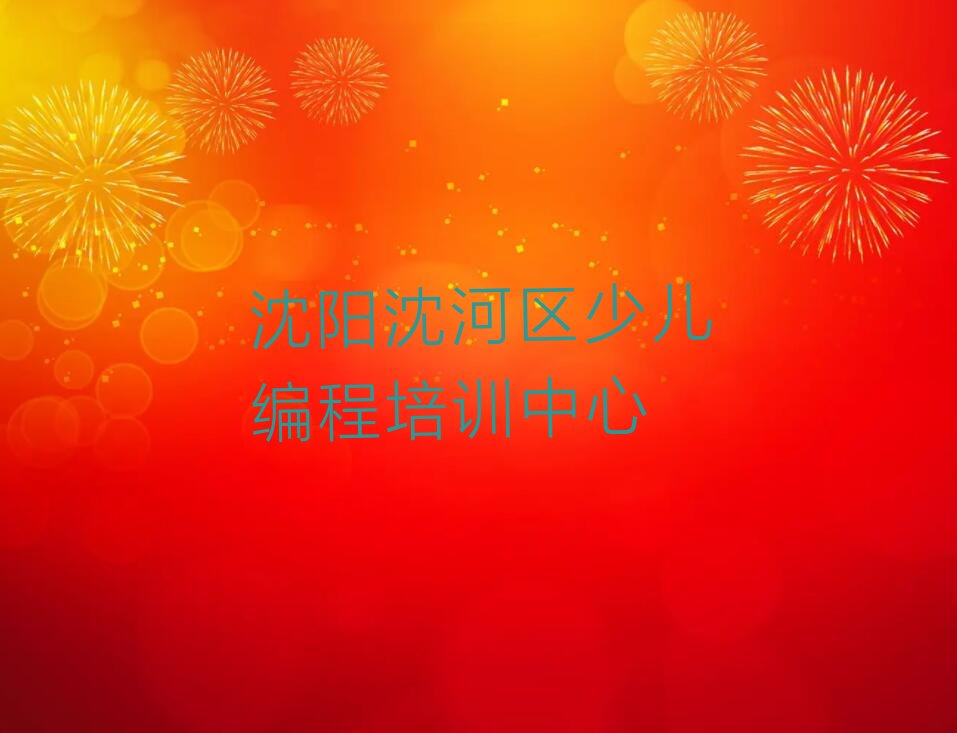 沈阳沈河区少儿编程培训中心