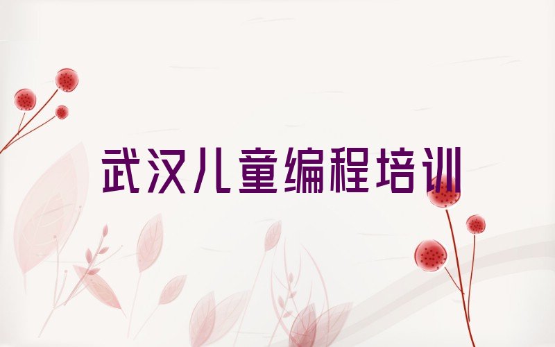 武汉江岸区一元街道少儿编程培训学校
