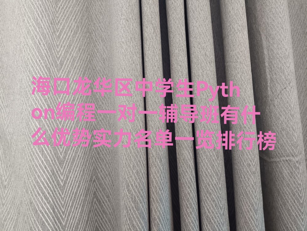 海口龙华区龙桥镇中学生Python编程培训学校