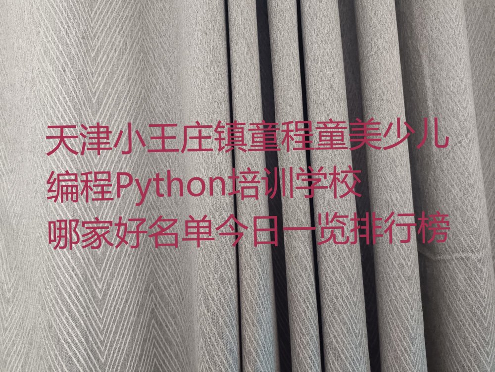 十大天津小王庄镇童程童美少儿编程Python培训学校哪家好名单今日一览排行榜排行榜