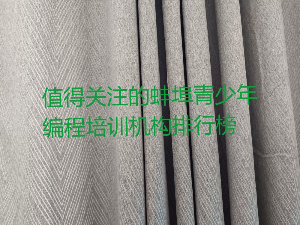蚌埠龙子湖区少儿编程培训班