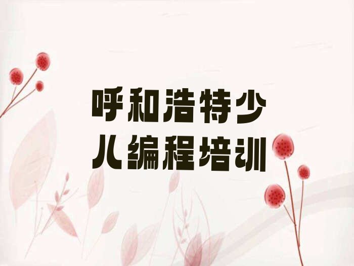 呼和浩特新城区少儿编程培训班