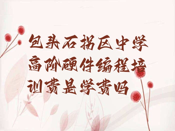 中学高阶硬件编程