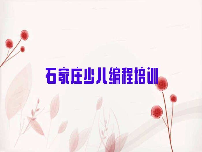 石家庄鹿泉区白鹿泉乡孩子编程培训学校