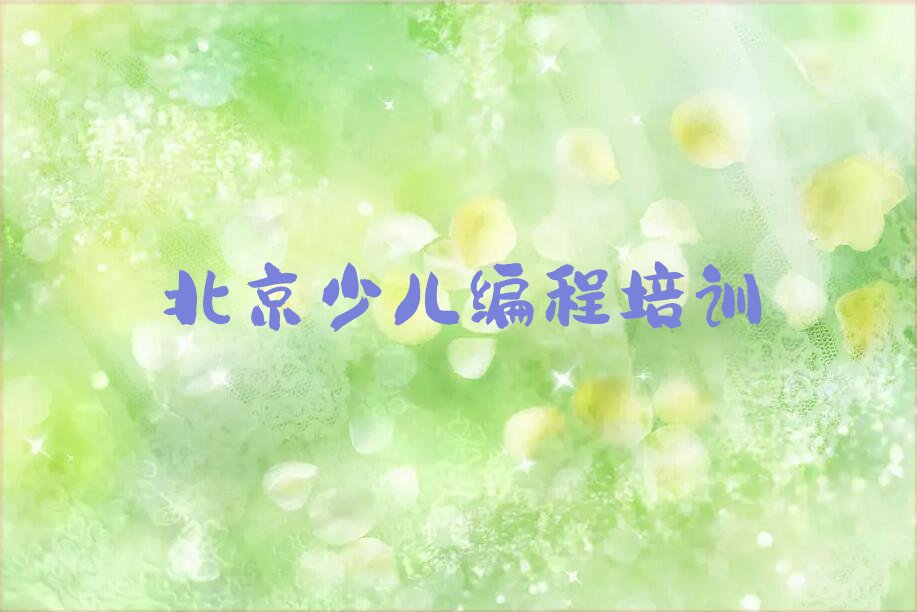 北京丰台区马家堡街道少儿编程培训学校