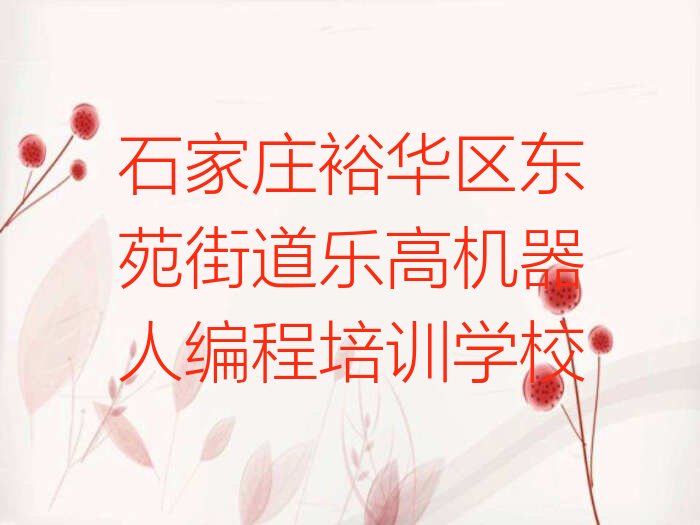 十大石家庄裕华区乐高机器人编程培训哪个比较可靠好排行榜