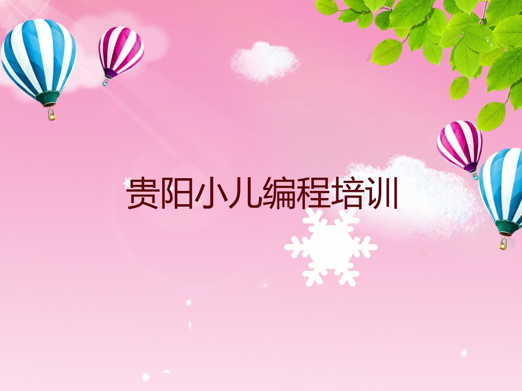 贵阳花溪区麦坪镇少儿编程培训学校