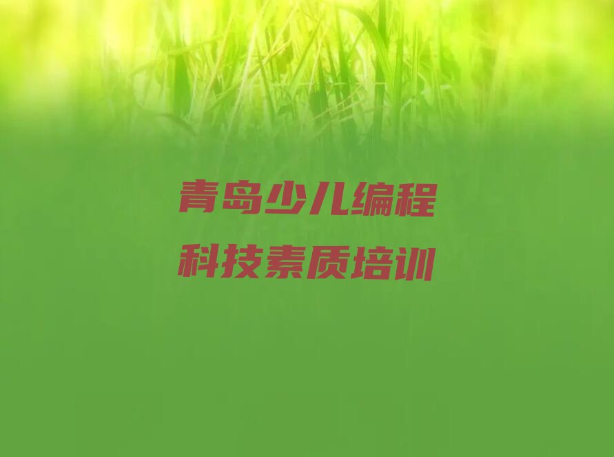 十大青岛少儿编程科技素质培训班课程开班时间表推荐今日公布一览表排行榜