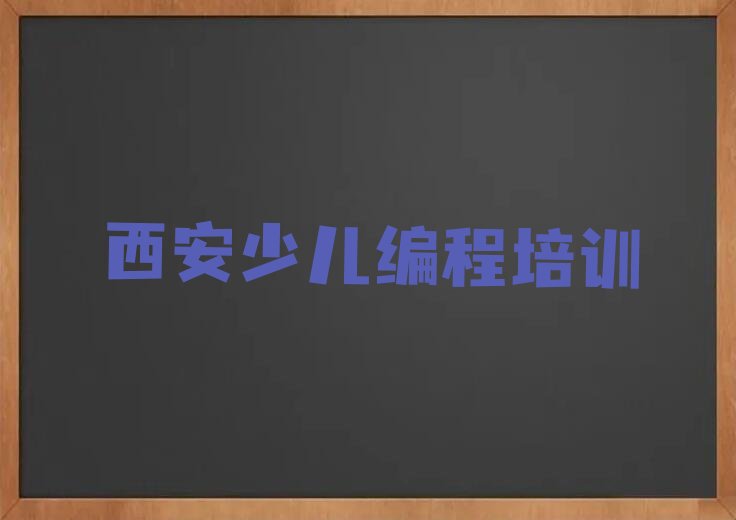 西安莲湖区小学生编程培训学校