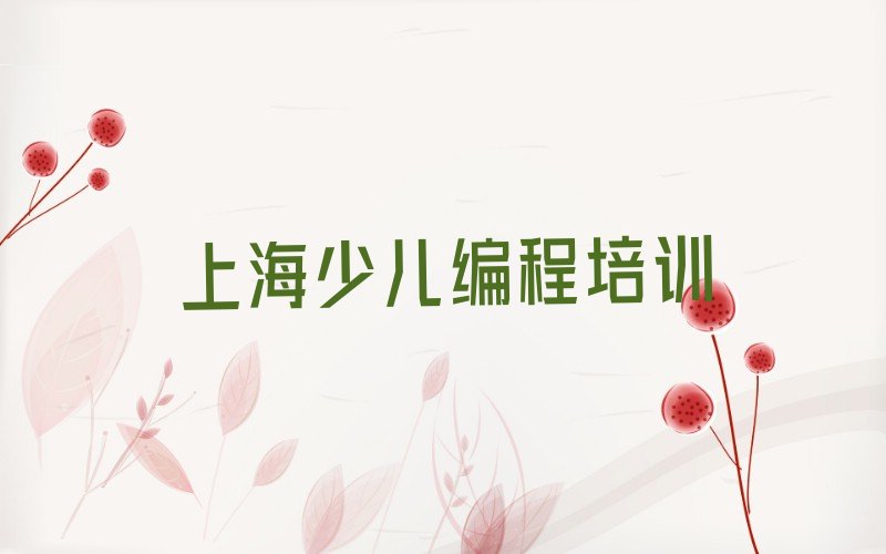 上海虹口区少儿编程培训班