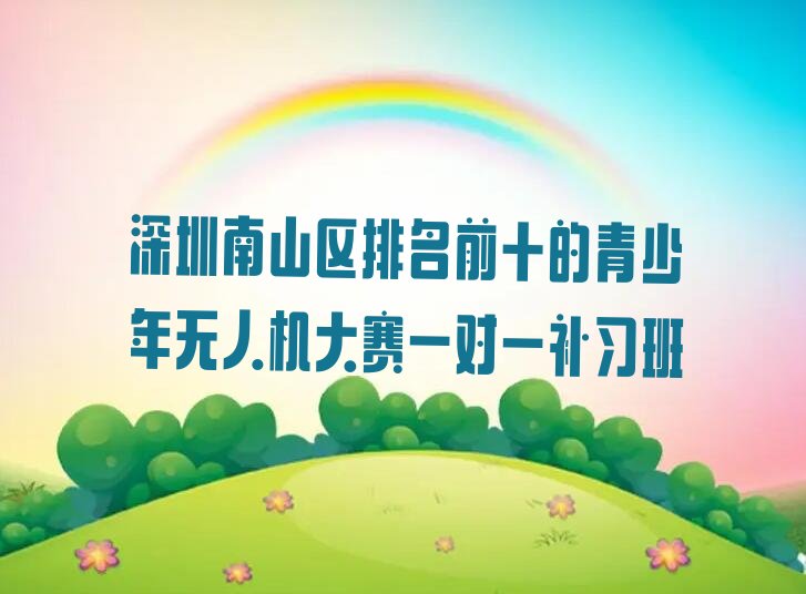 十大深圳南山区排名前十的青少年无人机大赛一对一补习班排行榜