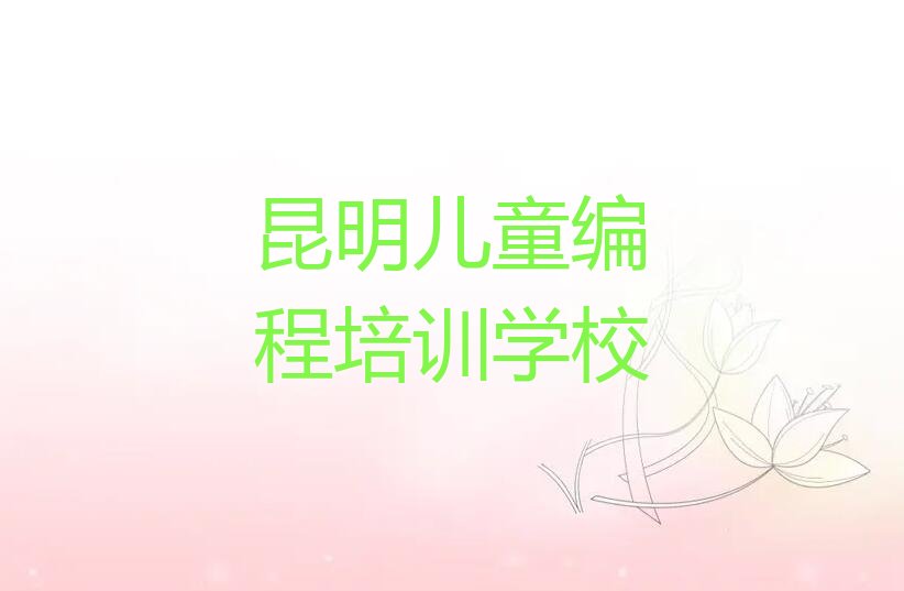 昆明儿童编程培训学校